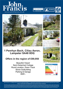 1 Penrhyn Bach, Ciliau Aeron, Lampeter SA48 8DQ