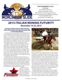 2015 Italian Reining Futurity