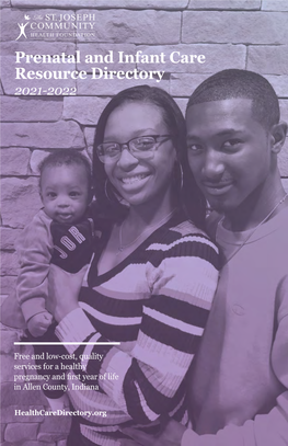 Prenatal and Infant Care Resource Directory 2021-2022