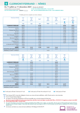 8 Clermont-Ferrand Nîmes