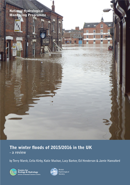 The Winter Floods of 2015/2016 in the UK - a Review