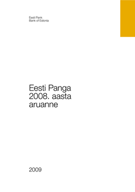 Eesti Maksebilansi Aastaraamat 2008