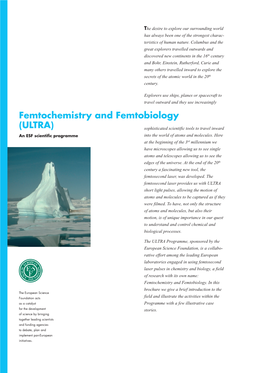 Femtochemistry and Femtobiology