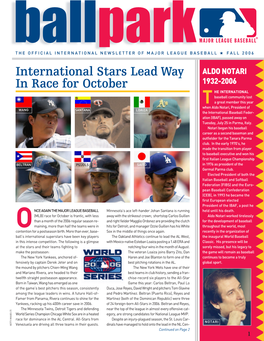 International Stars Lead Way in Race for October