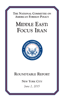 Middle East: Focus Iran