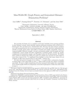 Mim-Width III. Graph Powers and Generalized Distance Domination Problems∗