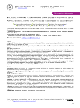 Phytochemistry / Fitoquímica