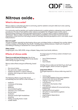 Nitrous Oxide• What Is Nitrous Oxide?