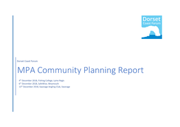 MPA Community Planning Report