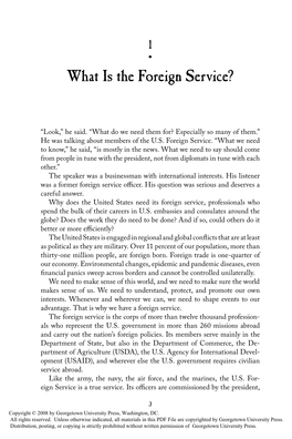 What Is the Foreign Service?