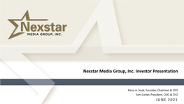 NXST Investor Presentation June 2021