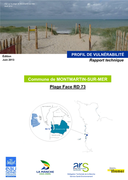 Plage Face RD 73 Commune De MONTMARTIN-SUR-MER