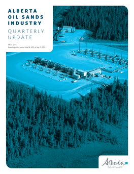 Alberta Oil Sands Quarterly Update Fall 2013