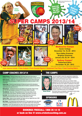 Super Camps 2013/14