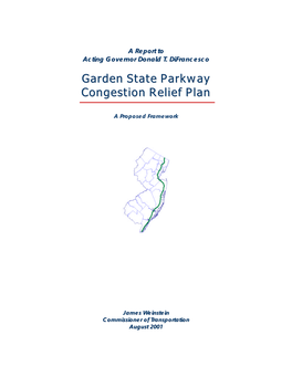 Garden State Parkway Congestion Relief Plan