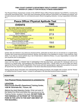 POPAT Time Requirements