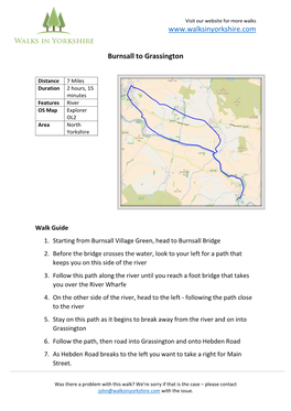 Burnsall to Grassington