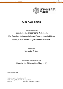 Diplomarbeit