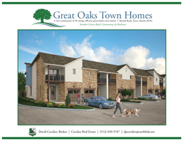 Download Great Oaks Town Homes Brochure