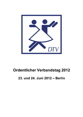 Ordentlicher Verbandstag 2012