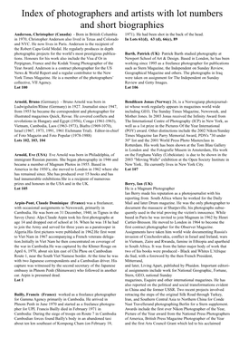 IMMF 13 Bios Photogs.Pdf (188