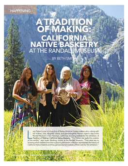 A Tradition of Making: California Native Basketry at the Randall Museum by Beth Smith