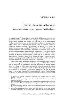 E ˆ Tre Et Devenir Sikoomse