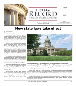 New State Laws Take Effect