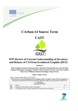 Carbon-14 Source Term CAST