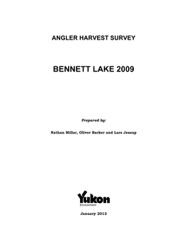 Angler Harvest Surveys-Bennett Lake