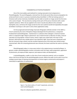 Fundimentals of Photolithography