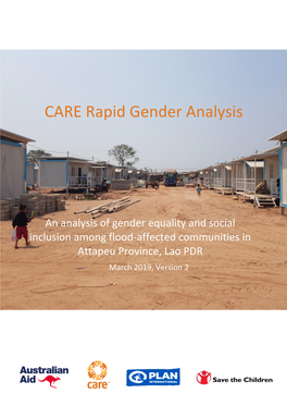 CARE Rapid Gender Analysis