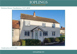 Rolston House, Sandhutton, YO7 4RW Guide Price