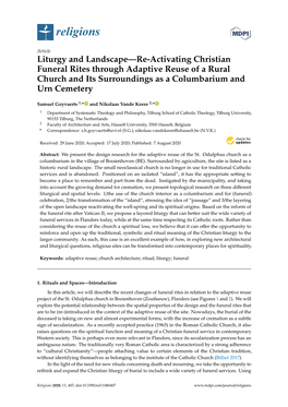 Liturgy and Landscape—Re-Activating Christian Funeral Rites Through Adaptive Reuse of a Rural Church and Its Surroundings As a Columbarium and Urn Cemetery