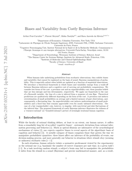 Biases and Variability from Costly Bayesian Inference