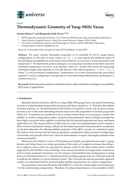 Thermodynamic Geometry of Yang–Mills Vacua