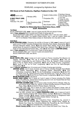 October Yearling Sale Book 1