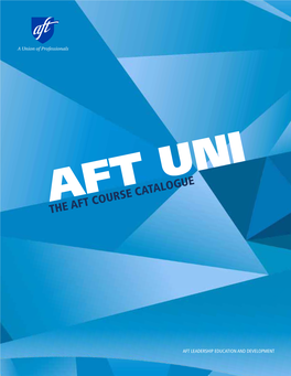 The Aft Course Catalogue