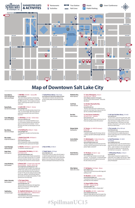 Map of Downtown Salt Lake City