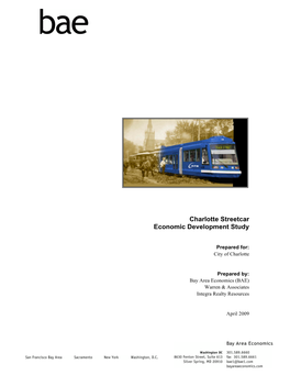 Charlotte Streetcar Economic Development Study