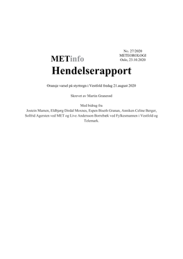 Hendelserapport