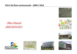 PLH 2 De Riom Communauté – 2009 / 2014