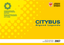 Broschüre Citybus Algund