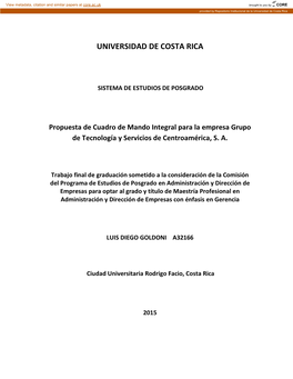 Universidad De Costa Rica