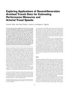 Exploring Applications of Second-Generation Archived Transit Data for Estimating Performance Measures and Arterial Travel Speeds