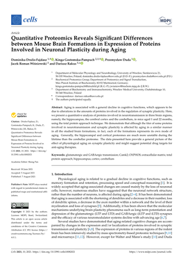 Quantitative Proteomics Reveals Significant Differences