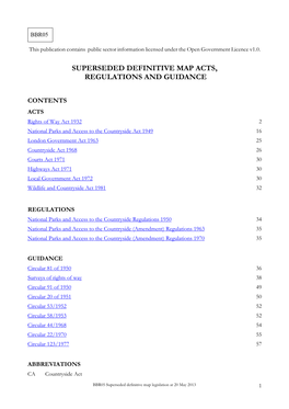 BBR05 Definitive Maps Historical