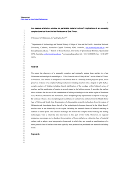 Implications of an Unusually Complex Bone Tool from the Late Pl