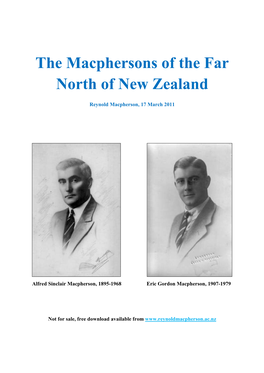The Macphersons of the Far North of New Zealand