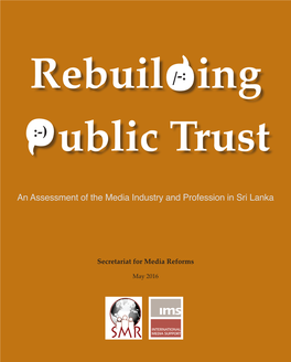 Rebuilding Public Trust O